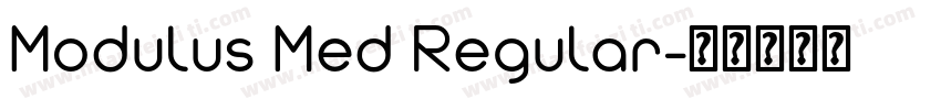 Modulus Med Regular字体转换
